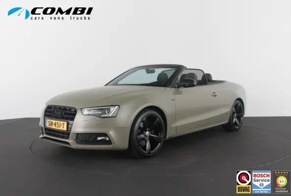 1.8 TFSI S line > 177pk/Cabrio/Dark Green&black/Sportstoelen verwarmbaar...