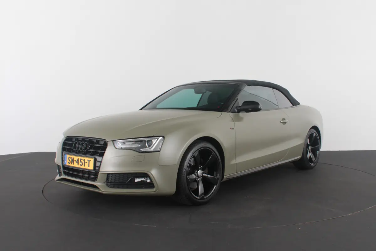 1.8 TFSI S line > 177pk/Cabrio/Dark Green&black/Sportstoelen verwarmbaar...