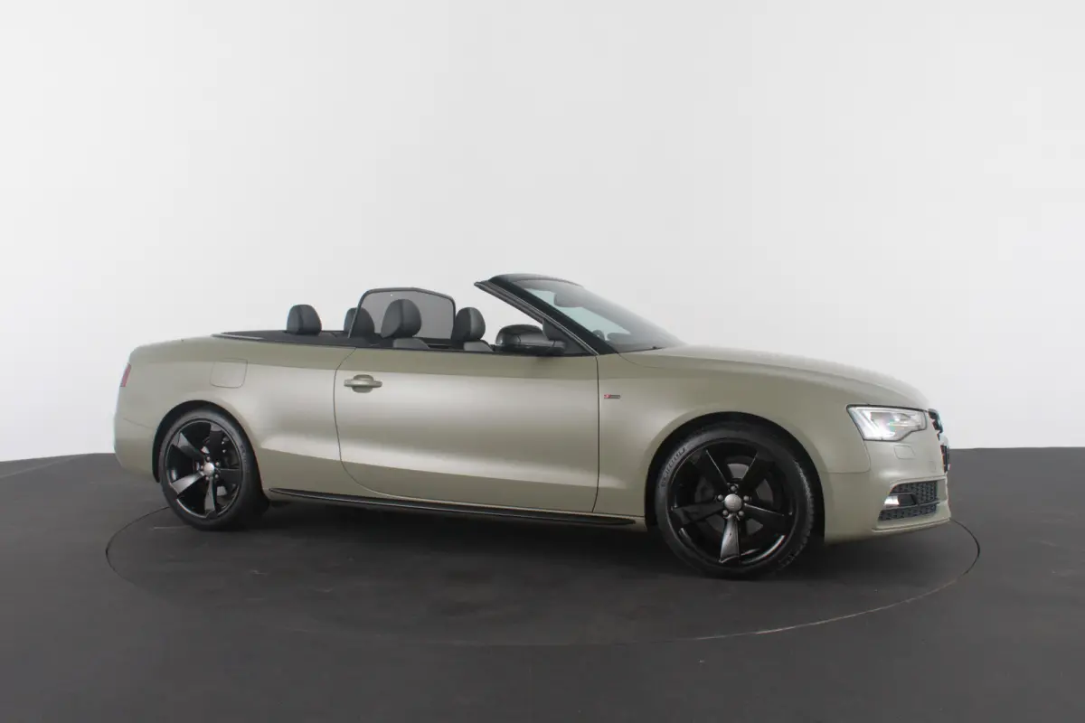 1.8 TFSI S line > 177pk/Cabrio/Dark Green&black/Sportstoelen verwarmbaar...