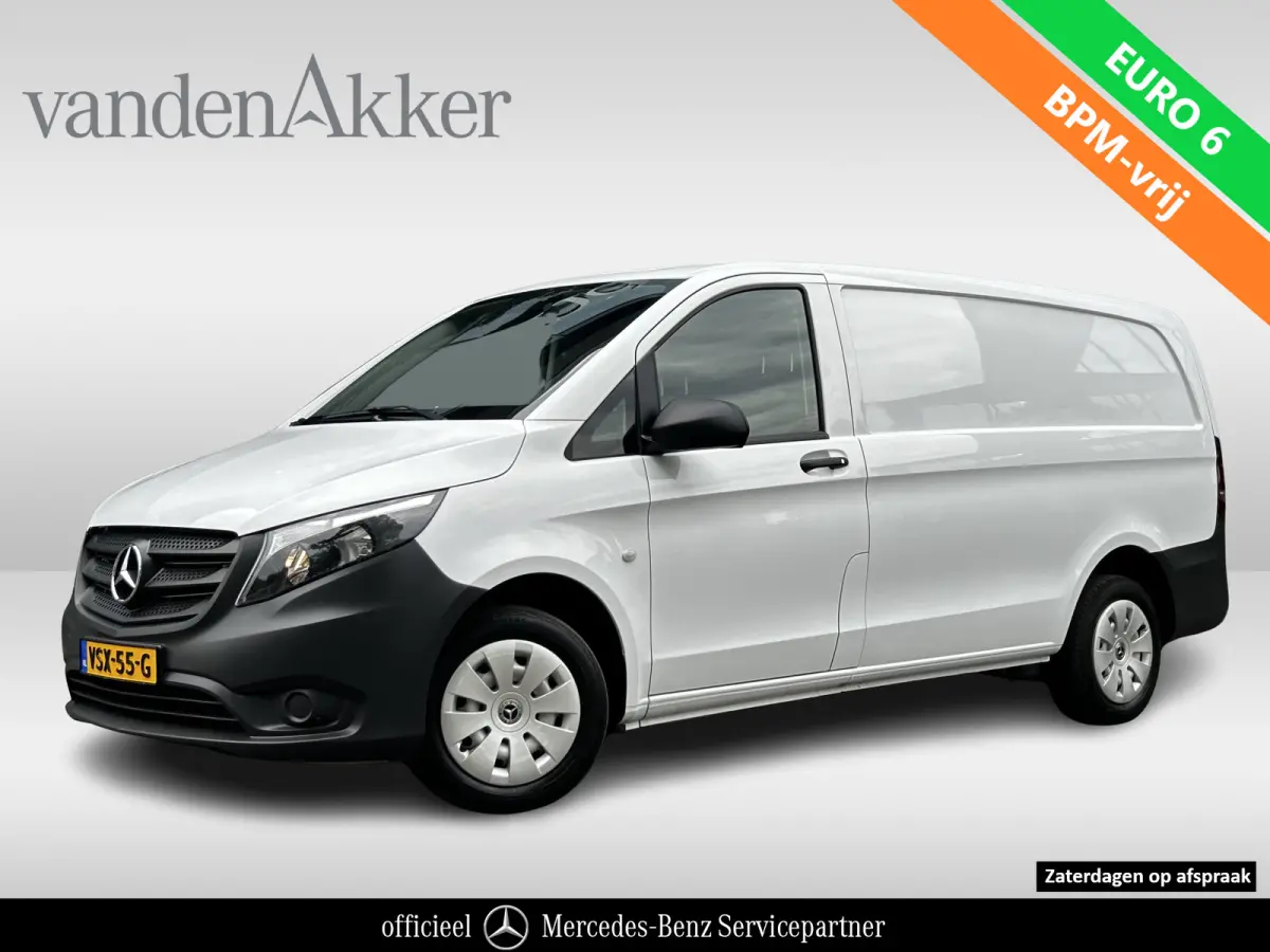 110 CDI L2 Lang RWD // RIJKLAAR // Airco // Achterklep // 6 mnd Garantie // 2.000kg // Bank // Radio // CV // Betimmering // Wieldoppen