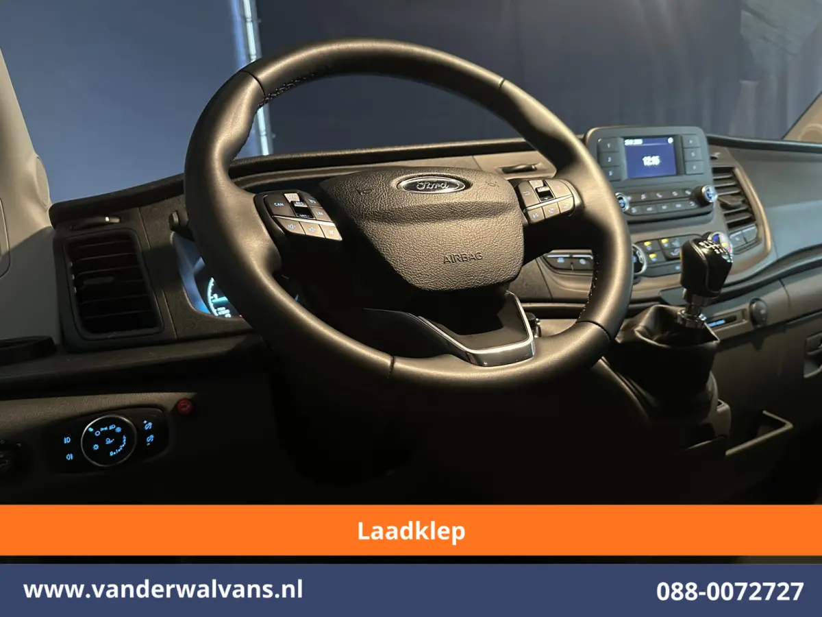2.0 TDCI 155pk Bakwagen 226cm Hoog Laadklep Fabrieksgarantie Euro6 Airco | 1080kg laadvermogen | Camera | Cruisecontrol 1080kg laadvermogen, Verwarmde voorruit, Bijrijdersbank