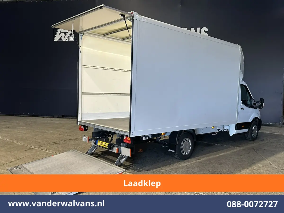 2.0 TDCI 155pk Bakwagen 226cm Hoog Laadklep Fabrieksgarantie Euro6 Airco | 1080kg laadvermogen | Camera | Cruisecontrol 1080kg laadvermogen, Verwarmde voorruit, Bijrijdersbank