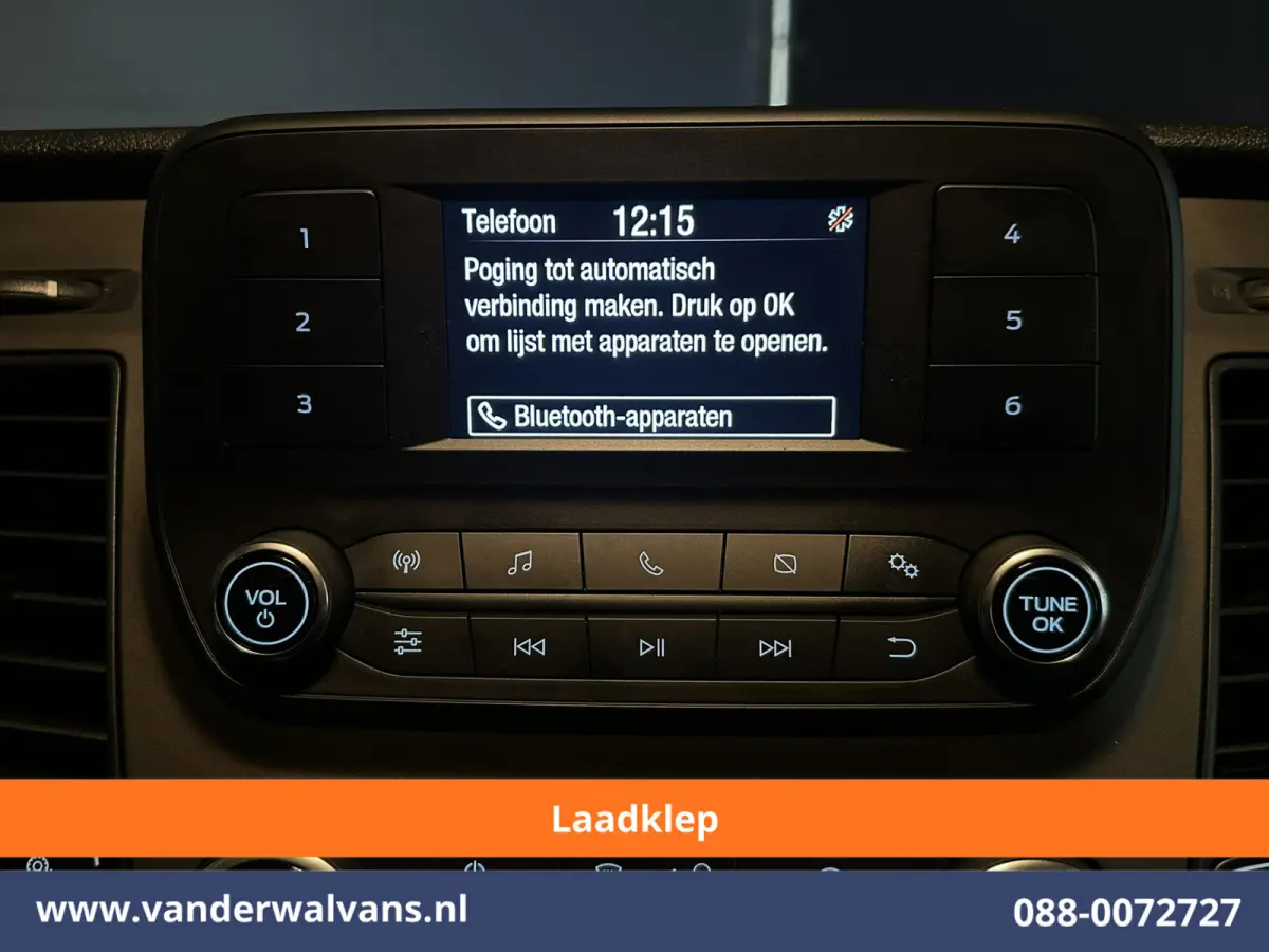 2.0 TDCI 155pk Bakwagen 226cm Hoog Laadklep Fabrieksgarantie Euro6 Airco | 1080kg laadvermogen | Camera | Cruisecontrol 1080kg laadvermogen, Verwarmde voorruit, Bijrijdersbank