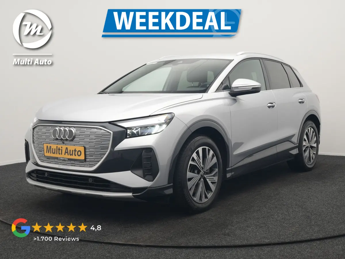 50 quattro Advanced edition 82 kWh 300pk Dealer O.H. | Apple Carplay | Voorstoelen Verwarmd | Navigatie Plus | 19"L.M | LED | Cruise Control | DAB | Virtual |