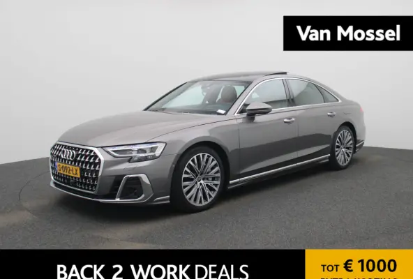 60 TFSI e quattro | PANORAMADAK | SOFTCLOSE | HEAD-UP | STOELKOELING & VERWARMING | MEMORY | B&O | S LINE IN & EXTERIEUR | VIRTUEEL | 360 CAMERA | LEDER | LED MATRIX | 12 MAANDEN BOVAG GARAN