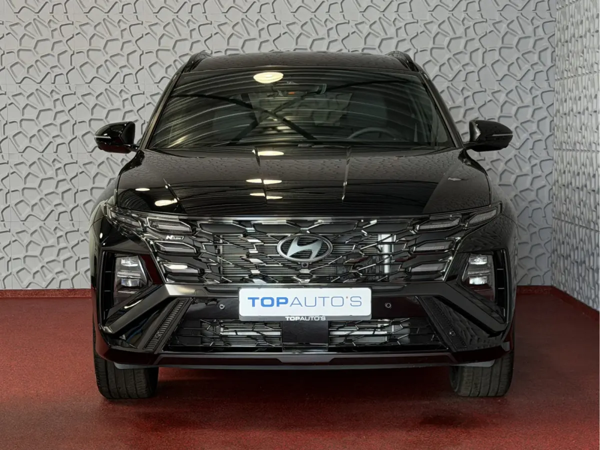 NIEUWE AUTO 1.6 T-GDI PHEV N-LINE 360CAM ELEK.KLEP ELEK.STOEL MET GEHEUGEN VERWARMD/KOELING SUBWOOFER 19" LMV ZWARTE HEMEL STUURVERW. PLUG IN HYBRIDE