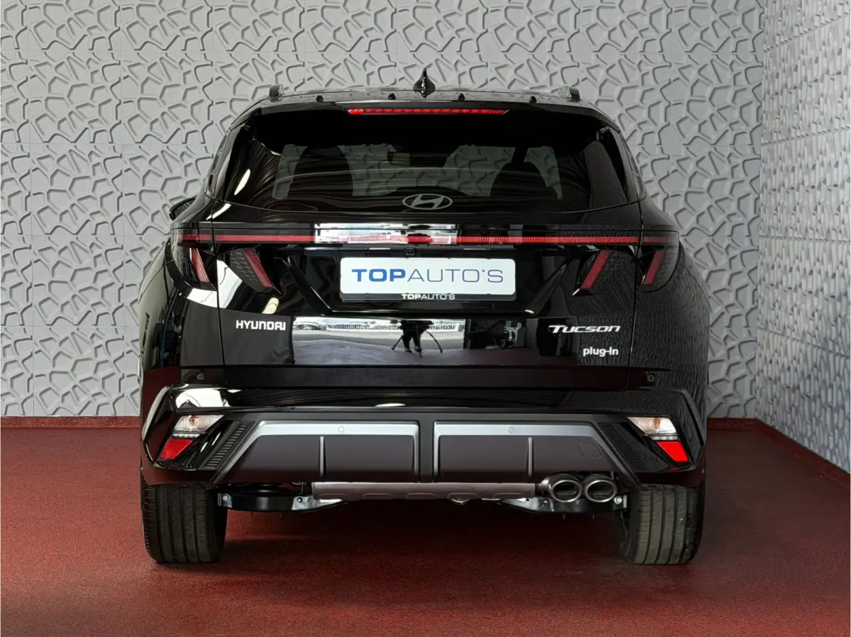 NIEUWE AUTO 1.6 T-GDI PHEV N-LINE 360CAM ELEK.KLEP ELEK.STOEL MET GEHEUGEN VERWARMD/KOELING SUBWOOFER 19" LMV ZWARTE HEMEL STUURVERW. PLUG IN HYBRIDE
