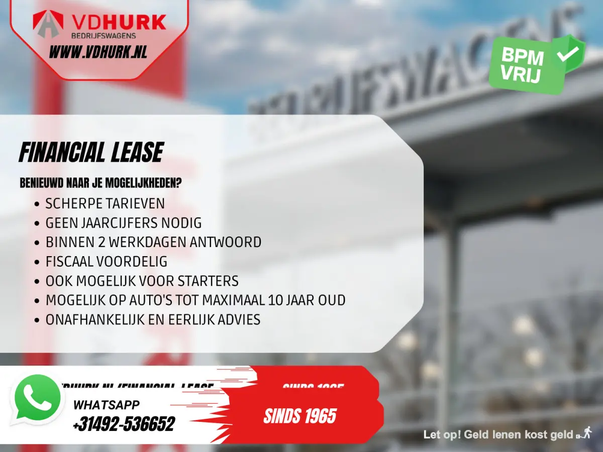 316 2.2 CDI Aut. L2H2 LED/ Standkachel/ 10,25”MBUX/ Gev.Stoel/ Stoelverw./ 360 Camera/ Climate/ 270Gr.Deuren/ Navi/ Cruise/ 17”LMV/ PDC/ Trekhaak