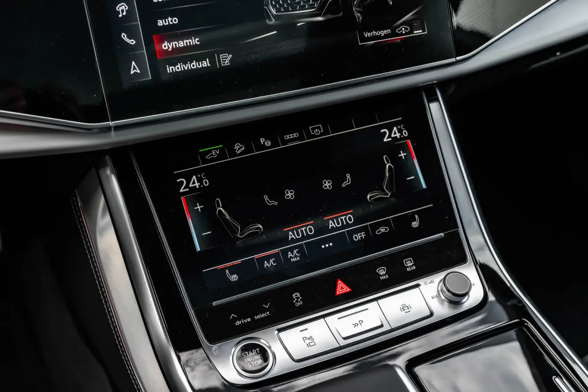 55 TFSI e quattro Pro Line S 394PK | Trekhaak | 4-wielsturing | Panorama Dak | B&O | Nachtzicht | 360 Camera | Sfeerverlichting