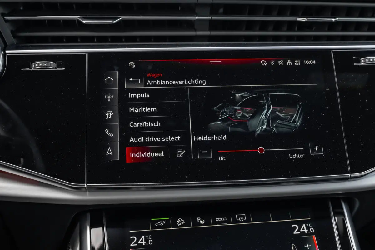 55 TFSI e quattro Pro Line S 394PK | Trekhaak | 4-wielsturing | Panorama Dak | B&O | Nachtzicht | 360 Camera | Sfeerverlichting