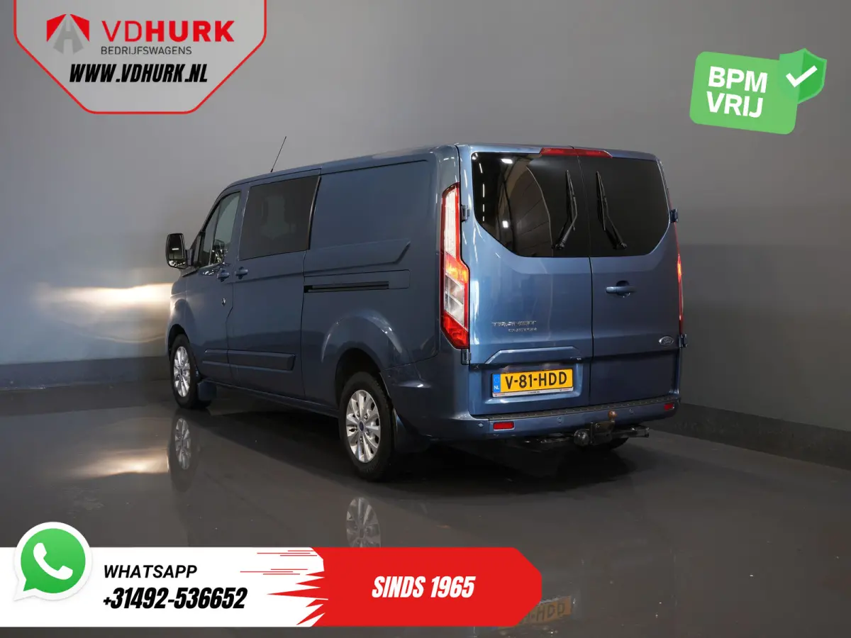 2.0 TDCI 170 pk Aut. L2 DC Dubbel Cabine 2xSchuifdeur/ Carplay/ Stoelverw./ Navi/ Airco/ Camera/ Cruise/ 16”LMV/ PDC/ Trekhaak