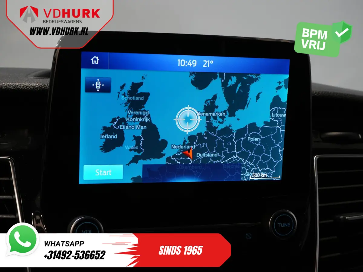 2.0 TDCI 170 pk Aut. L2 DC Dubbel Cabine 2xSchuifdeur/ Carplay/ Stoelverw./ Navi/ Airco/ Camera/ Cruise/ 16”LMV/ PDC/ Trekhaak