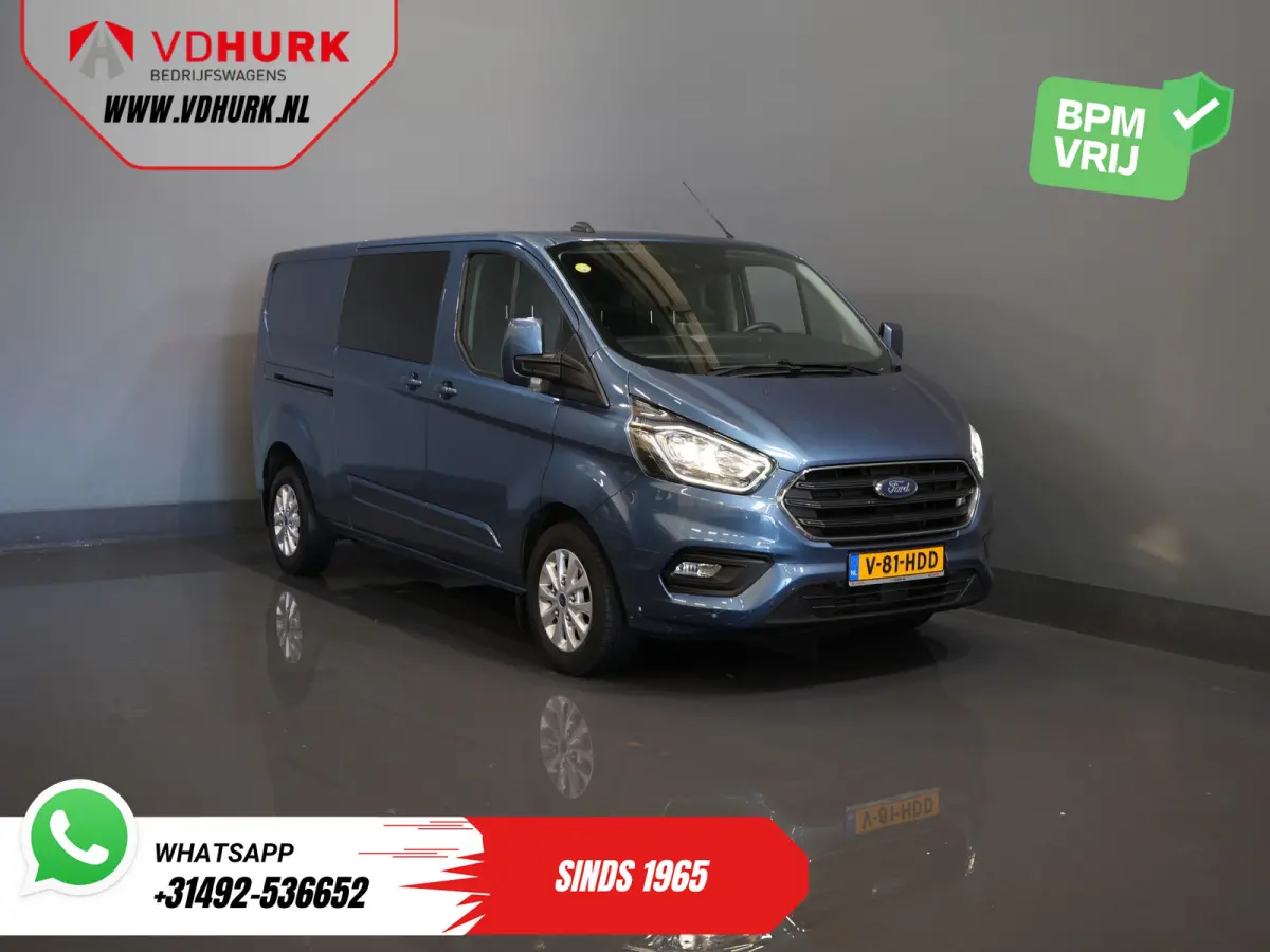 2.0 TDCI 170 pk Aut. L2 DC Dubbel Cabine 2xSchuifdeur/ Carplay/ Stoelverw./ Navi/ Airco/ Camera/ Cruise/ 16”LMV/ PDC/ Trekhaak
