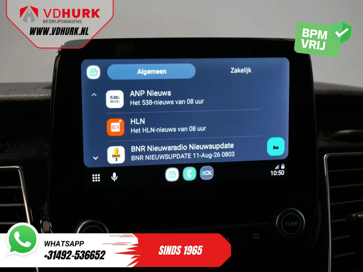 2.0 TDCI 170 pk Aut. L2 DC Dubbel Cabine 2xSchuifdeur/ Carplay/ Stoelverw./ Navi/ Airco/ Camera/ Cruise/ 16”LMV/ PDC/ Trekhaak
