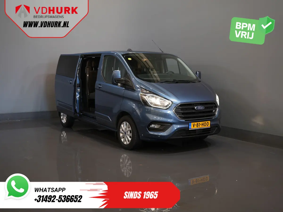 2.0 TDCI 170 pk Aut. L2 DC Dubbel Cabine 2xSchuifdeur/ Carplay/ Stoelverw./ Navi/ Airco/ Camera/ Cruise/ 16”LMV/ PDC/ Trekhaak
