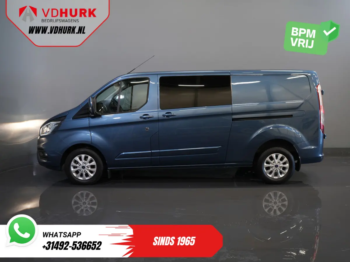 2.0 TDCI 170 pk Aut. L2 DC Dubbel Cabine 2xSchuifdeur/ Carplay/ Stoelverw./ Navi/ Airco/ Camera/ Cruise/ 16”LMV/ PDC/ Trekhaak