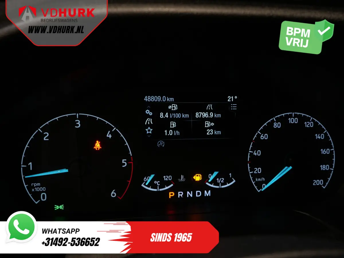 2.0 TDCI 170 pk Aut. L2 DC Dubbel Cabine 2xSchuifdeur/ Carplay/ Stoelverw./ Navi/ Airco/ Camera/ Cruise/ 16”LMV/ PDC/ Trekhaak