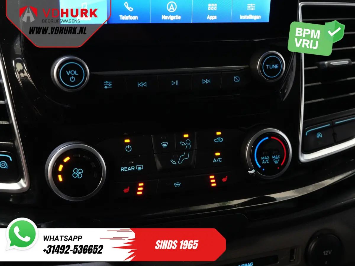 2.0 TDCI 170 pk Aut. L2 DC Dubbel Cabine 2xSchuifdeur/ Carplay/ Stoelverw./ Navi/ Airco/ Camera/ Cruise/ 16”LMV/ PDC/ Trekhaak