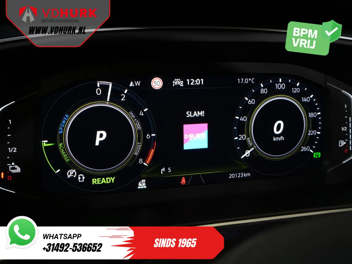 1.4 TSI eHybrid R-Line (DEMO) Pano/ IQ-Light/ Head-Up/ Elek.Trekhaak/ Elek.Klep/ Adapt.Cruise/ Parelmoer/ Stoelverw./ Climate/ Carplay/ Navi