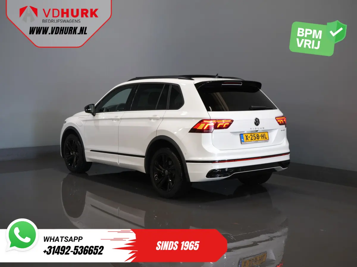 1.4 TSI eHybrid R-Line (DEMO) Pano/ IQ-Light/ Head-Up/ Elek.Trekhaak/ Elek.Klep/ Adapt.Cruise/ Parelmoer/ Stoelverw./ Climate/ Carplay/ Navi