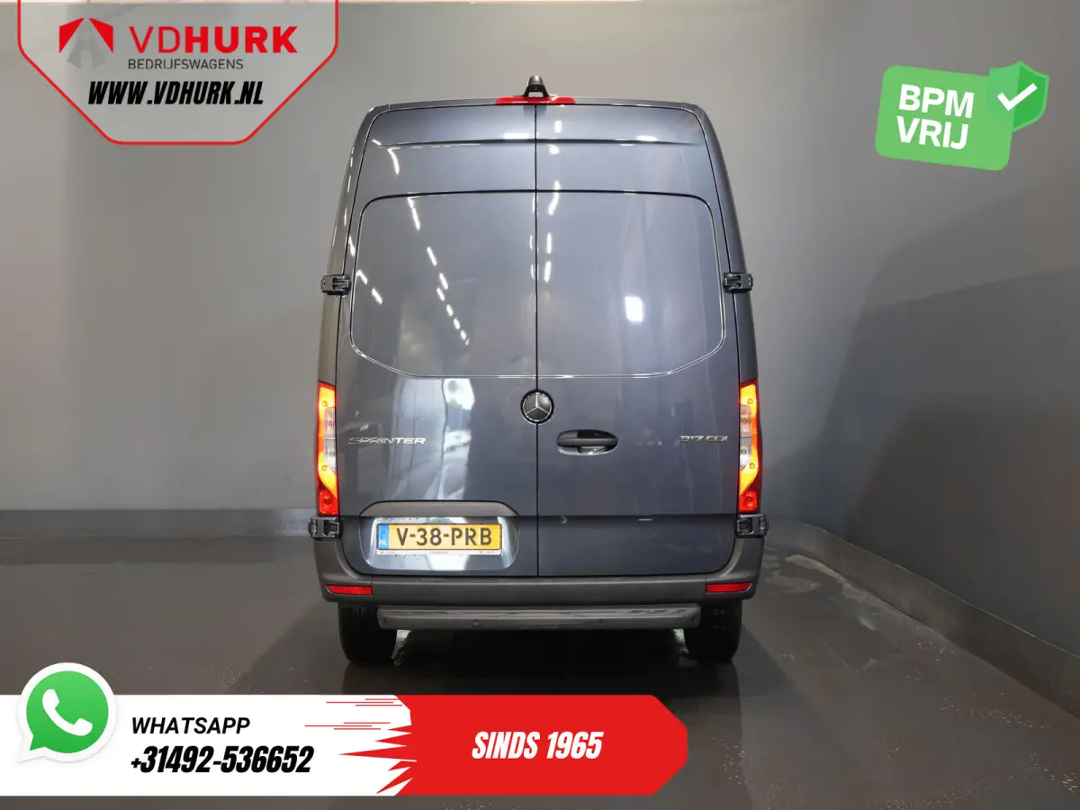 317 CDI Aut. L2H2 LED/ Stoelverw./ Gev.Stoel/ 270Gr.Deuren/ Navi/ Camera/ Cruise/ Airco/ PDC