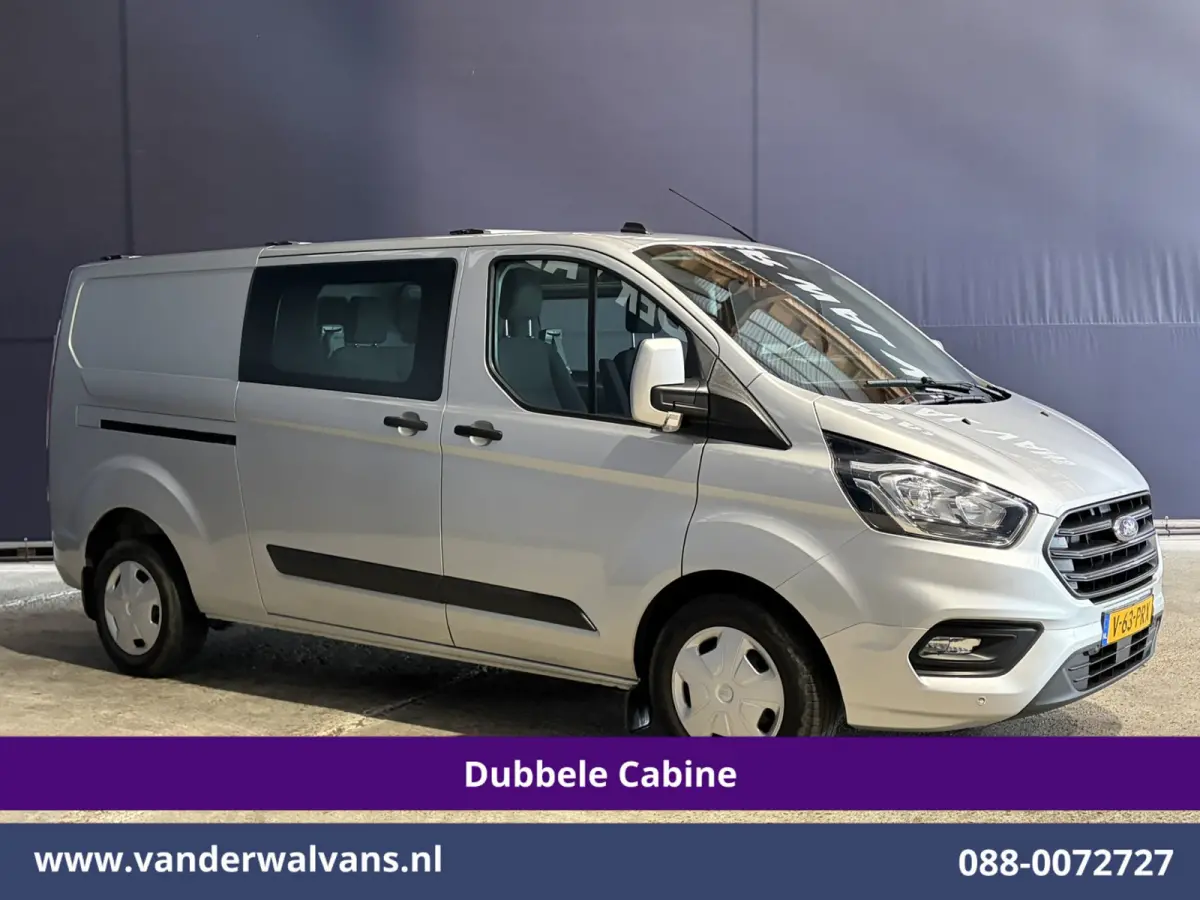 2.0 TDCI 131pk L2H1 Dubbele Cabine Euro6 Airco | 5-Zits | Camera | Apple Carplay | LED | 2800kg Trekhaak Android Auto, Cruisecontrol, Parkeersensoren, Stoelverwarming, Verwarmde voorruit, Da