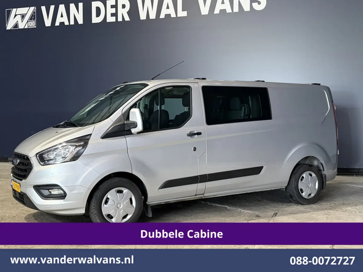 2.0 TDCI 131pk L2H1 Dubbele Cabine Euro6 Airco | 5-Zits | Camera | Apple Carplay | LED | 2800kg Trekhaak Android Auto, Cruisecontrol, Parkeersensoren, Stoelverwarming, Verwarmde voorruit, Da