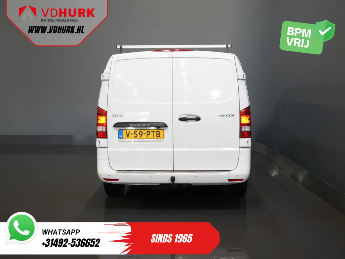 119 CDI Aut. L3 LED/ Carplay/ Stoelverw./ Standkachel/ Navi/ Cruise/ Camera/ Airco/ 17”LMV/ PDC/ Dakdragers/ Trekhaak
