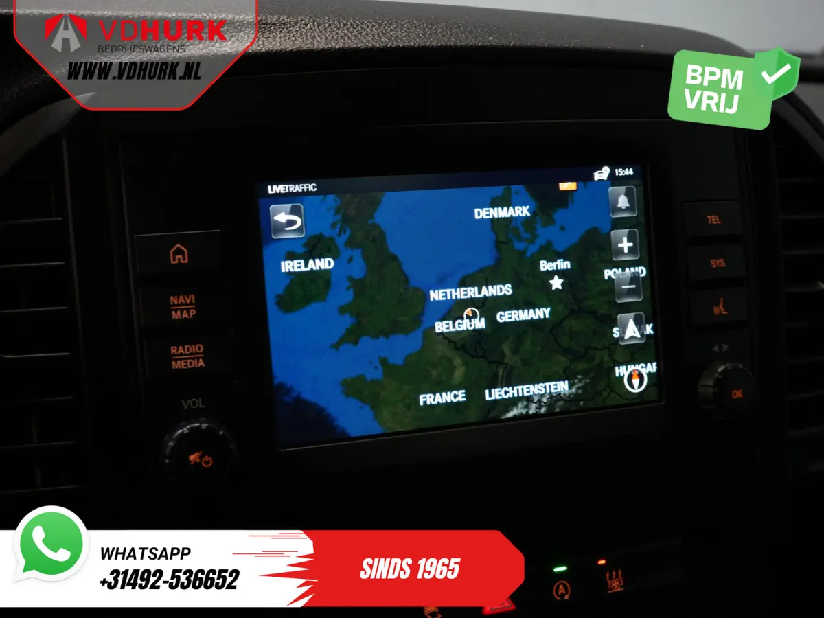 119 CDI Aut. L3 LED/ Carplay/ Stoelverw./ Standkachel/ Navi/ Cruise/ Camera/ Airco/ 17”LMV/ PDC/ Dakdragers/ Trekhaak