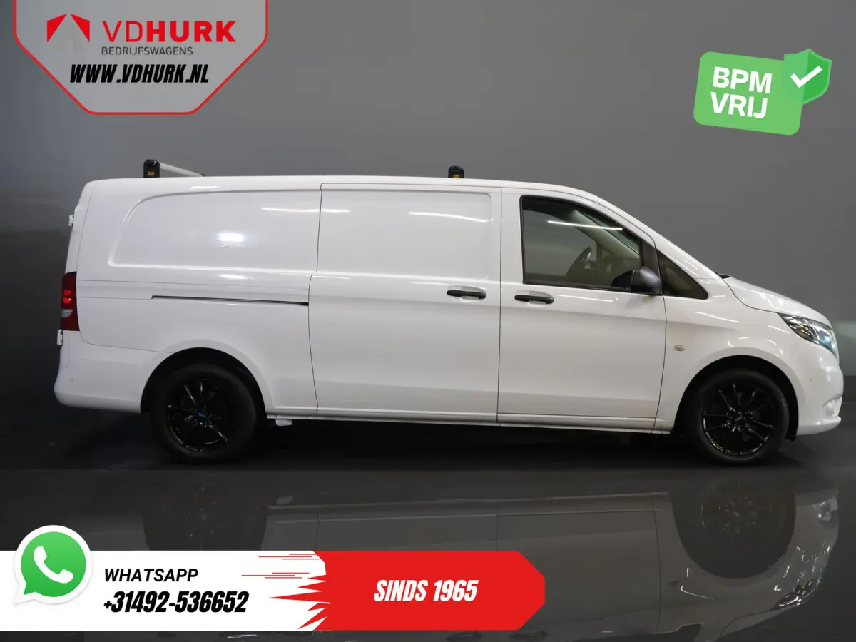 119 CDI Aut. L3 LED/ Carplay/ Stoelverw./ Standkachel/ Navi/ Cruise/ Camera/ Airco/ 17”LMV/ PDC/ Dakdragers/ Trekhaak
