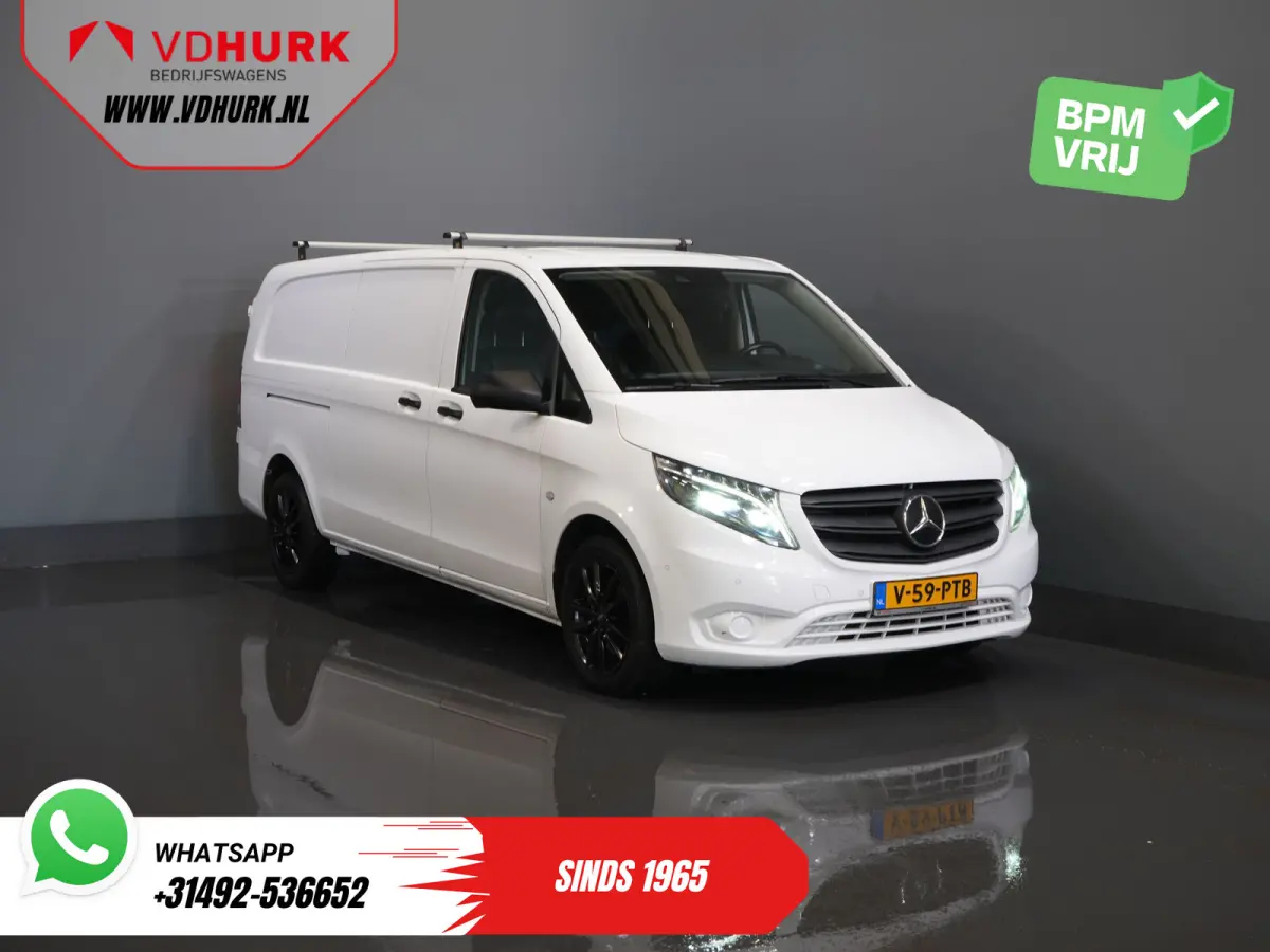 119 CDI Aut. L3 LED/ Carplay/ Stoelverw./ Standkachel/ Navi/ Cruise/ Camera/ Airco/ 17”LMV/ PDC/ Dakdragers/ Trekhaak