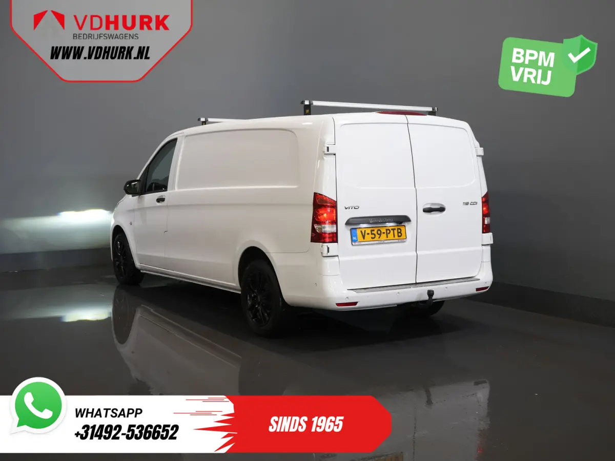 119 CDI Aut. L3 LED/ Carplay/ Stoelverw./ Standkachel/ Navi/ Cruise/ Camera/ Airco/ 17”LMV/ PDC/ Dakdragers/ Trekhaak