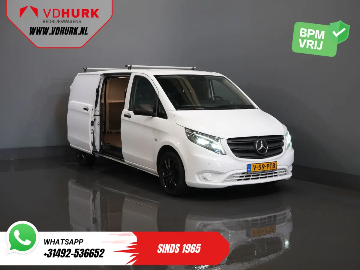 119 CDI Aut. L3 LED/ Carplay/ Stoelverw./ Standkachel/ Navi/ Cruise/ Camera/ Airco/ 17”LMV/ PDC/ Dakdragers/ Trekhaak