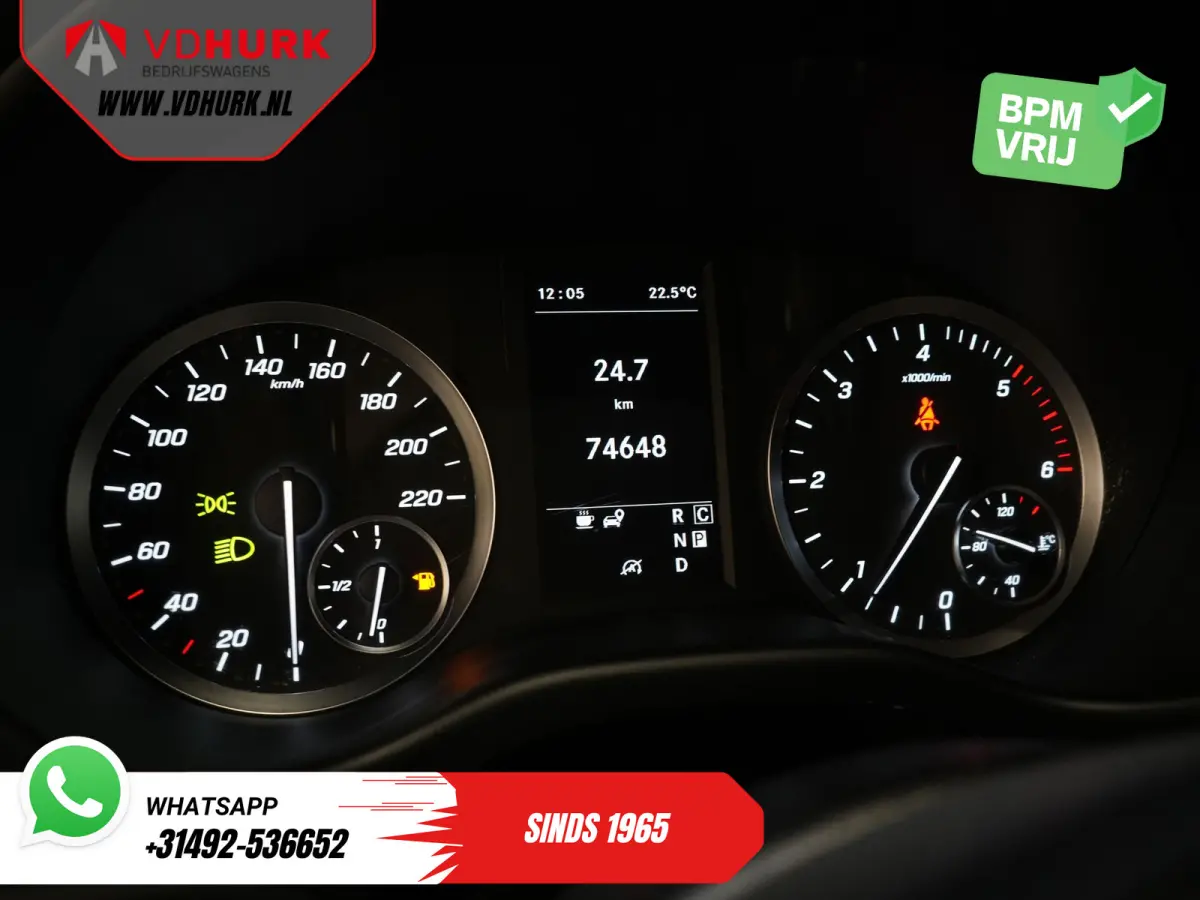 119 CDI Aut. L3 LED/ Carplay/ Stoelverw./ Standkachel/ Navi/ Cruise/ Camera/ Airco/ 17”LMV/ PDC/ Dakdragers/ Trekhaak