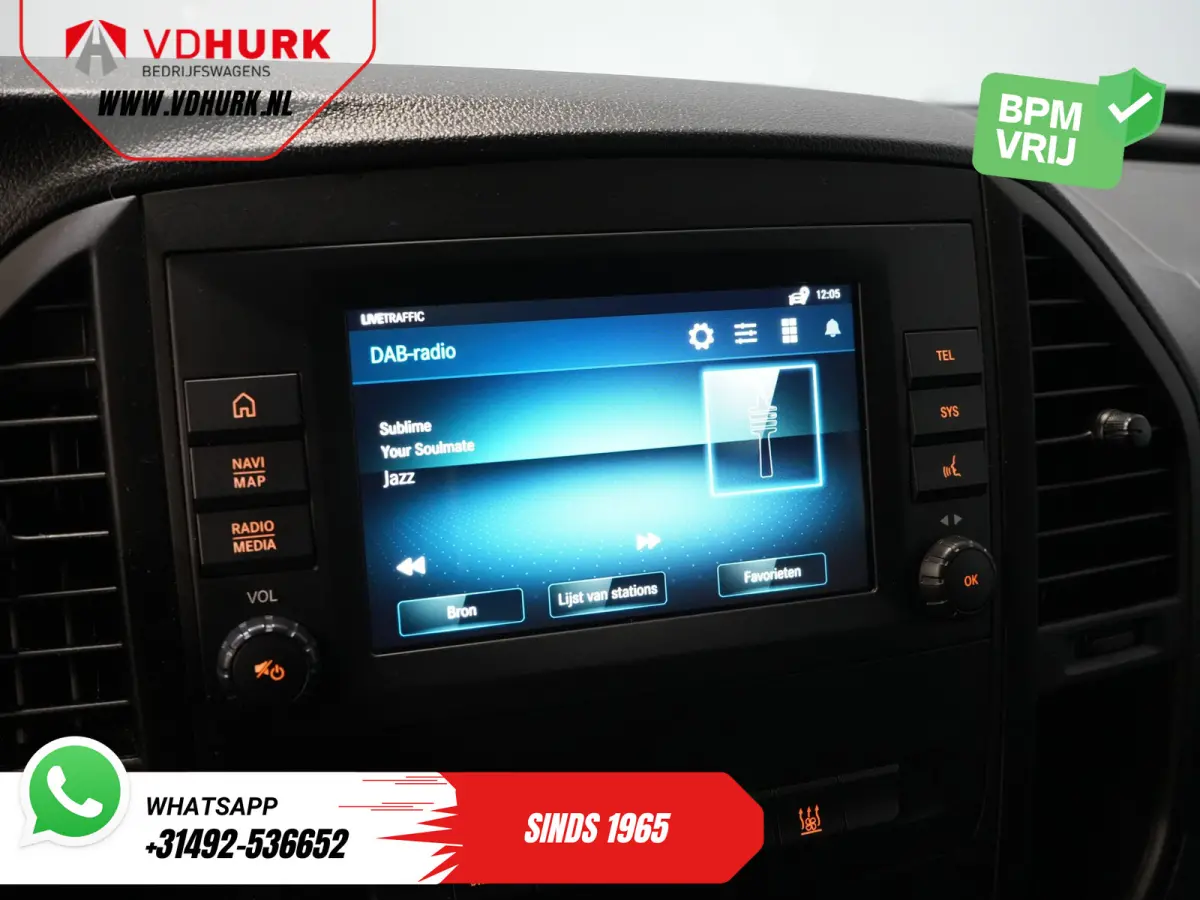 119 CDI Aut. L3 LED/ Carplay/ Stoelverw./ Standkachel/ Navi/ Cruise/ Camera/ Airco/ 17”LMV/ PDC/ Dakdragers/ Trekhaak