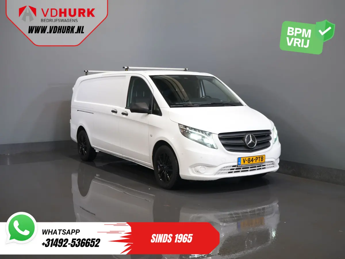 119 CDI Aut. L3 LED/ Carplay/ Stoelverw./ Standkachel/ Navi/ Cruise/ Camera/ Airco/ 17”LMV/ PDC/ Dakdragers/ Trekhaak