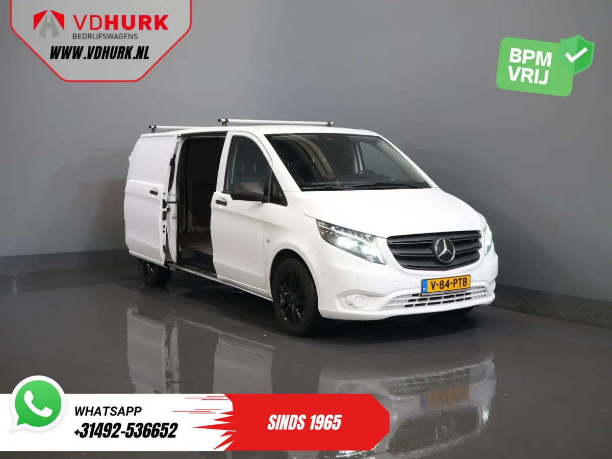 119 CDI Aut. L3 LED/ Carplay/ Stoelverw./ Standkachel/ Navi/ Cruise/ Camera/ Airco/ 17”LMV/ PDC/ Dakdragers/ Trekhaak