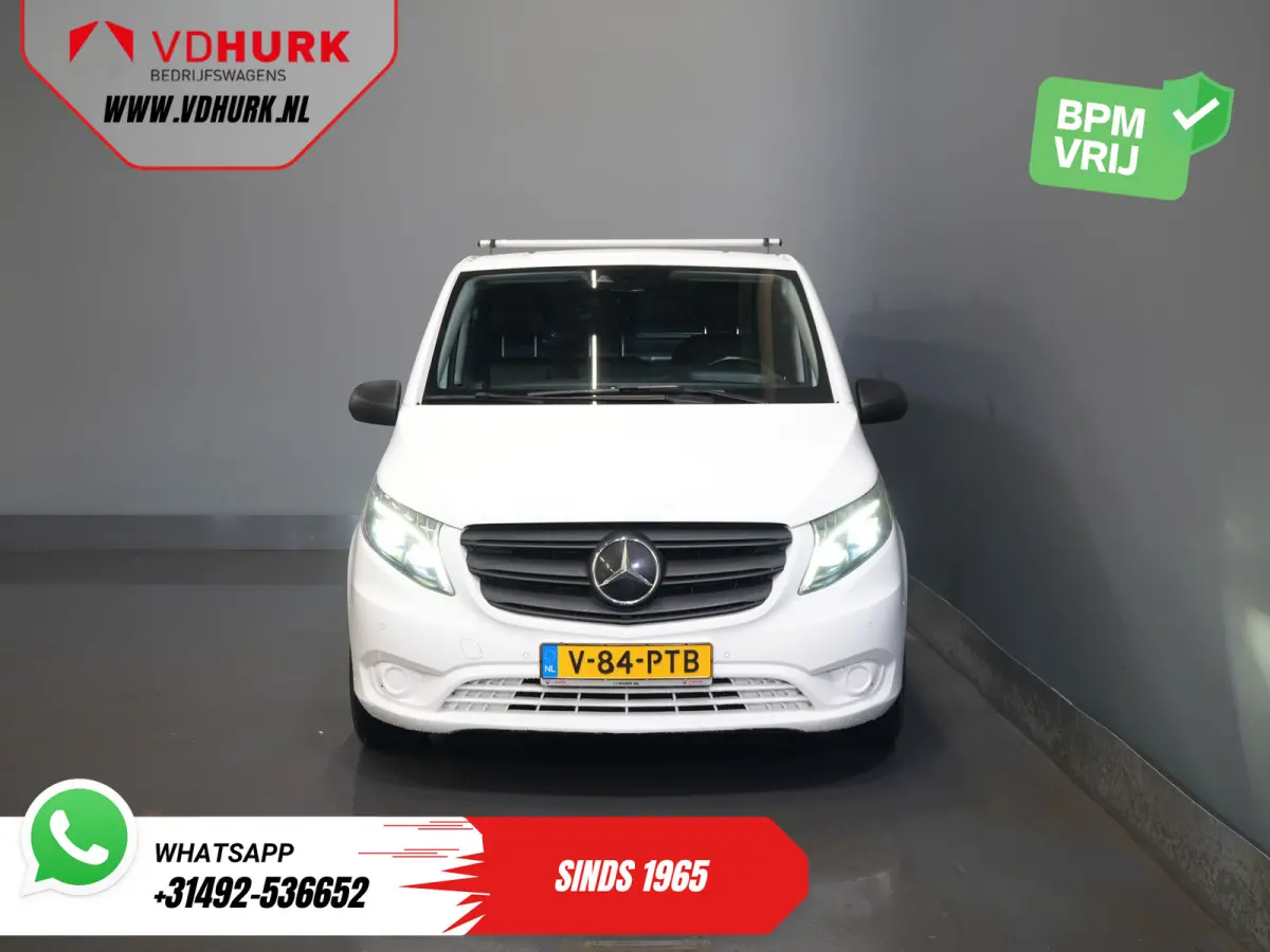 119 CDI Aut. L3 LED/ Carplay/ Stoelverw./ Standkachel/ Navi/ Cruise/ Camera/ Airco/ 17”LMV/ PDC/ Dakdragers/ Trekhaak