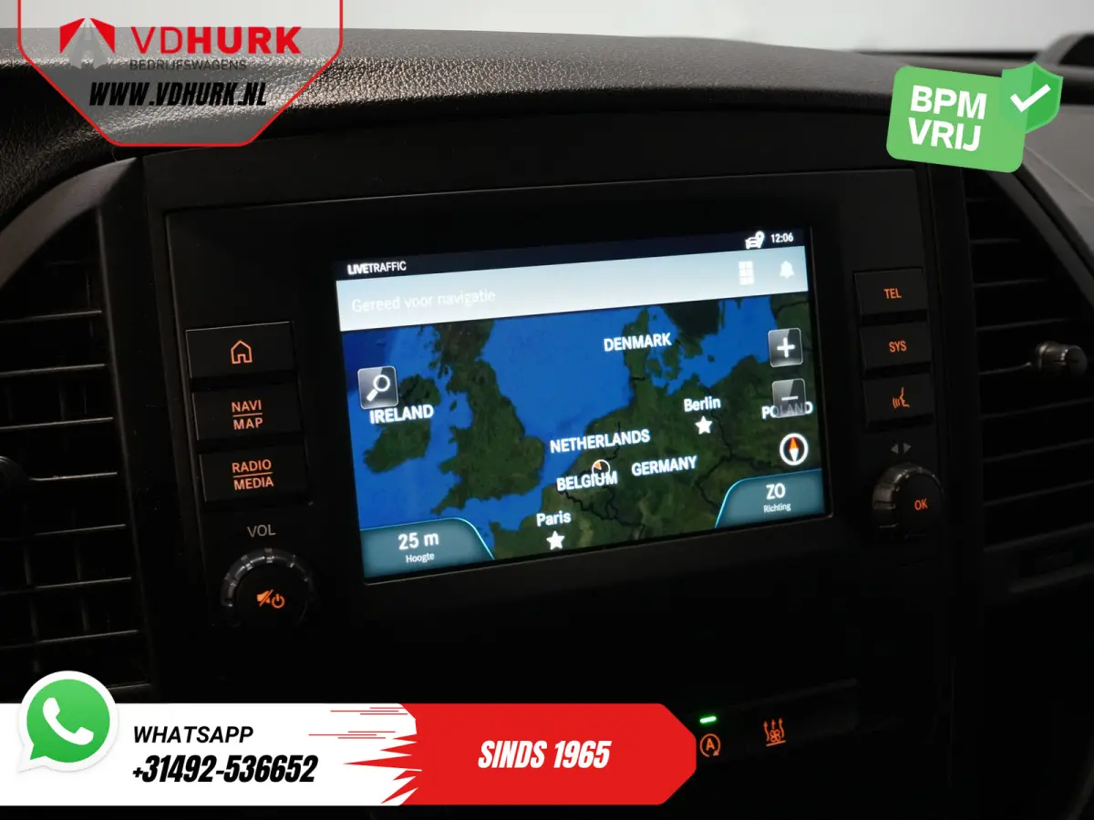 119 CDI Aut. L3 LED/ Carplay/ Stoelverw./ Standkachel/ Navi/ Cruise/ Camera/ Airco/ 17”LMV/ PDC/ Dakdragers/ Trekhaak