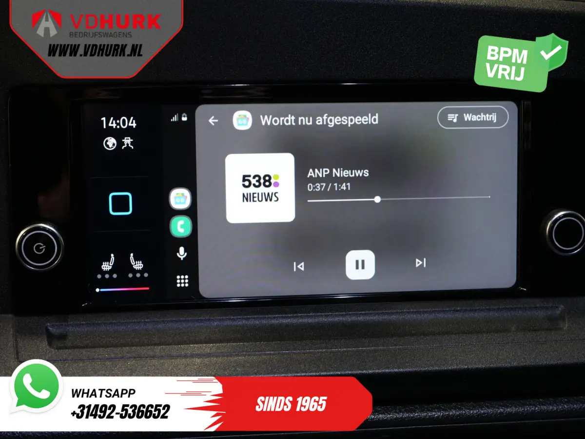Maxi 2.0 TDI 125 pk DSG Aut. LED/ Carplay/ Standkachel/ Stoelverw./ Cruise/ Camera/ Airco/ 17”LMV/ PDC/ Trekhaak