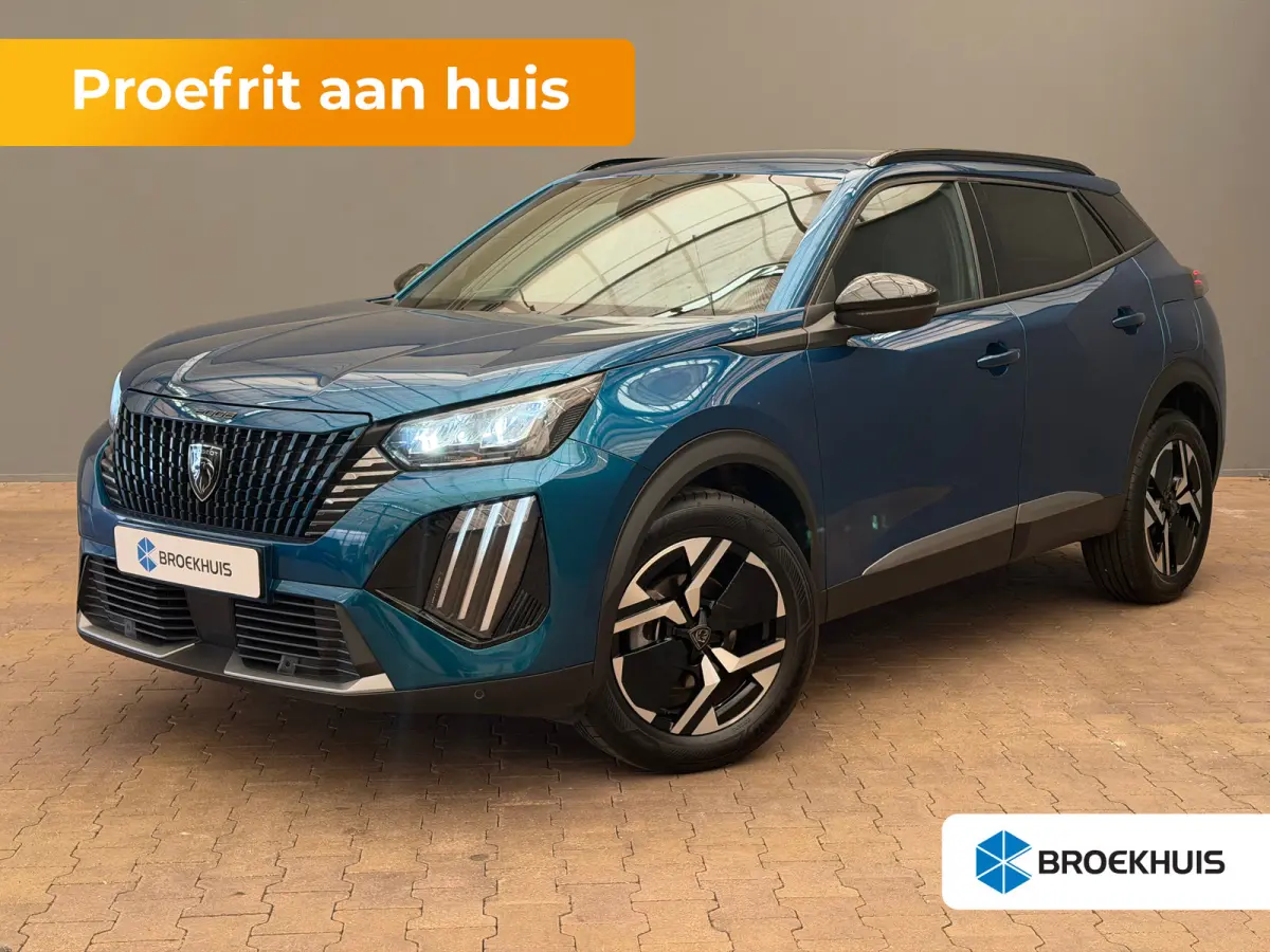 1.2 PureTech 100 Allure Achteruitrij Camera | Parkeersensoren | LED | Leder/Stof | Climate Control | Carplay | 17" Lichtmetaal | Achteruitrij Camera | Airco (automatisch) | Apple Carplay/And