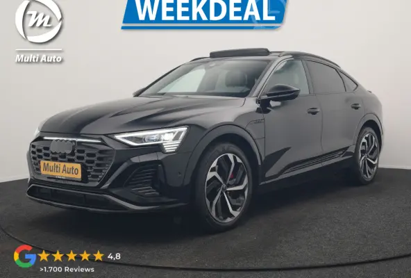 55 Quattro S edition 114 kWh 408pk Dealer O.H | Luchtvering | Panodak | Black Optic | Adaptive Cruise | 360 Camera | B&O Soundsystem | 21"L.M | Alcantara Sportstoelen Memory | Apple Carplay 