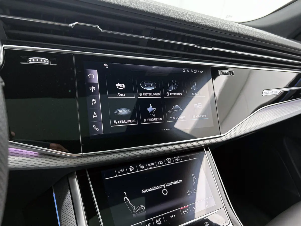 55 TFSI e quattro Pro Line 394 PK | S-line | Adaptive cruise control | Glazen panoramadak | Luchtvering | Head-up display | Dodehoekdetectie | Matrix-led | 360 graden camera | Elektr. voorst