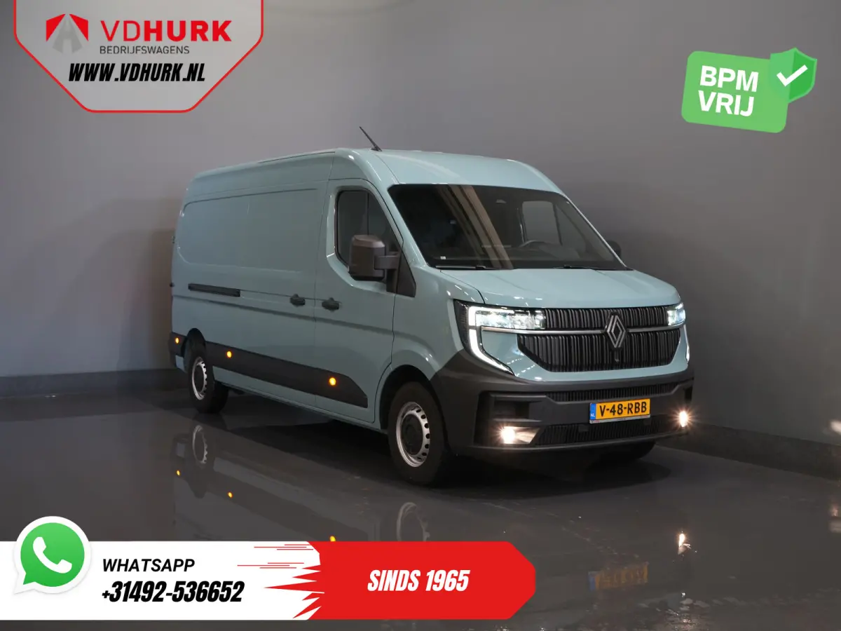 2.0 dCi 150 pk L3H2 Carplay/ LED/ 270Gr.Deuren/ 2.5t Trekverm./ Camera/ Cruise/ PDC/ Airco