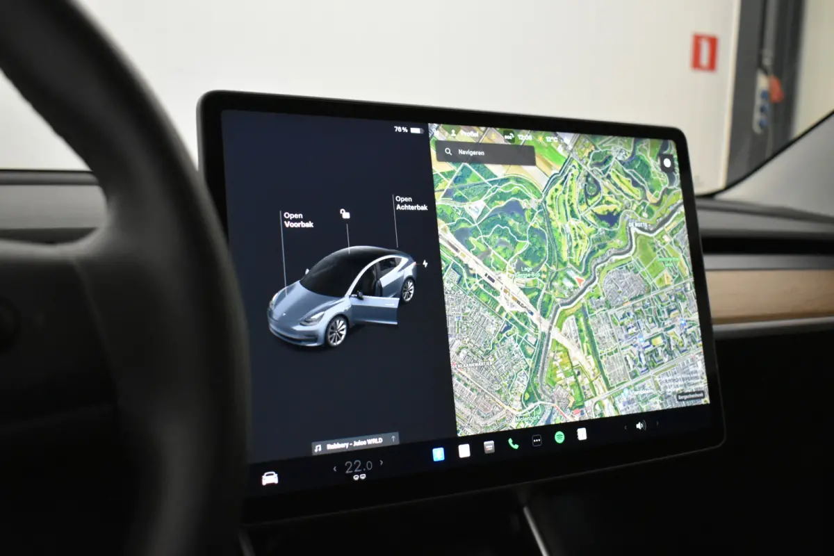 Long Range AWD 75 kWh Draagarmen + HV Accu vervangen Top Staat Trekhaak Autopilot FSD Comp Camera Leder Pano
