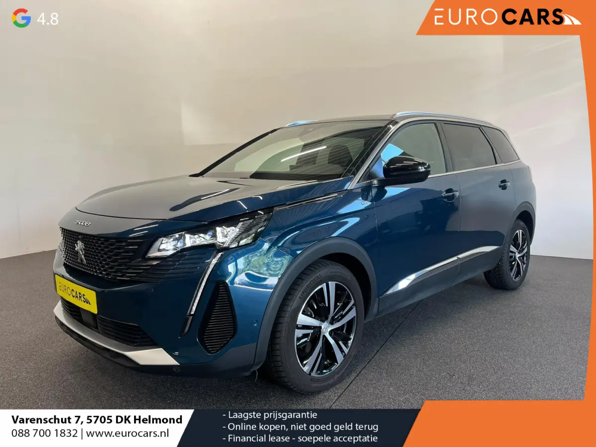 1.2 PureTech GT 7 persoons Panoramdak Trekhaak Navigatie Apple Carplay Android Auto Camera Parkeersensoren Adaptive Cruise Control Memory stoelen Stoelverwarming Elektrische achterklep Full 