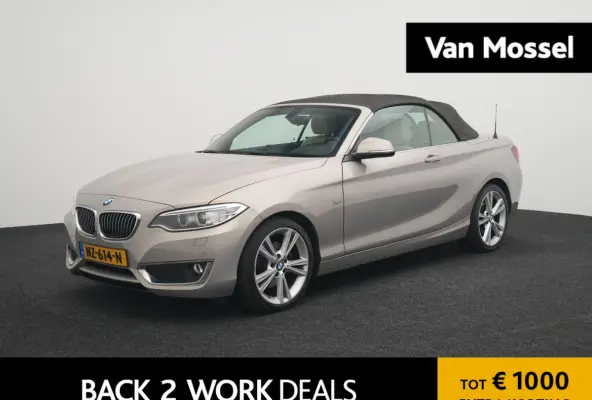 220i High Executive | Cabriolet | HiFi System Harman Kardon | Automaat | Leder Dakota Canberrabeige | BI-xenon koplampen | Interieurlijsten Edelhoutuitvoering Fineline Pure | 12 Maanden BOVA