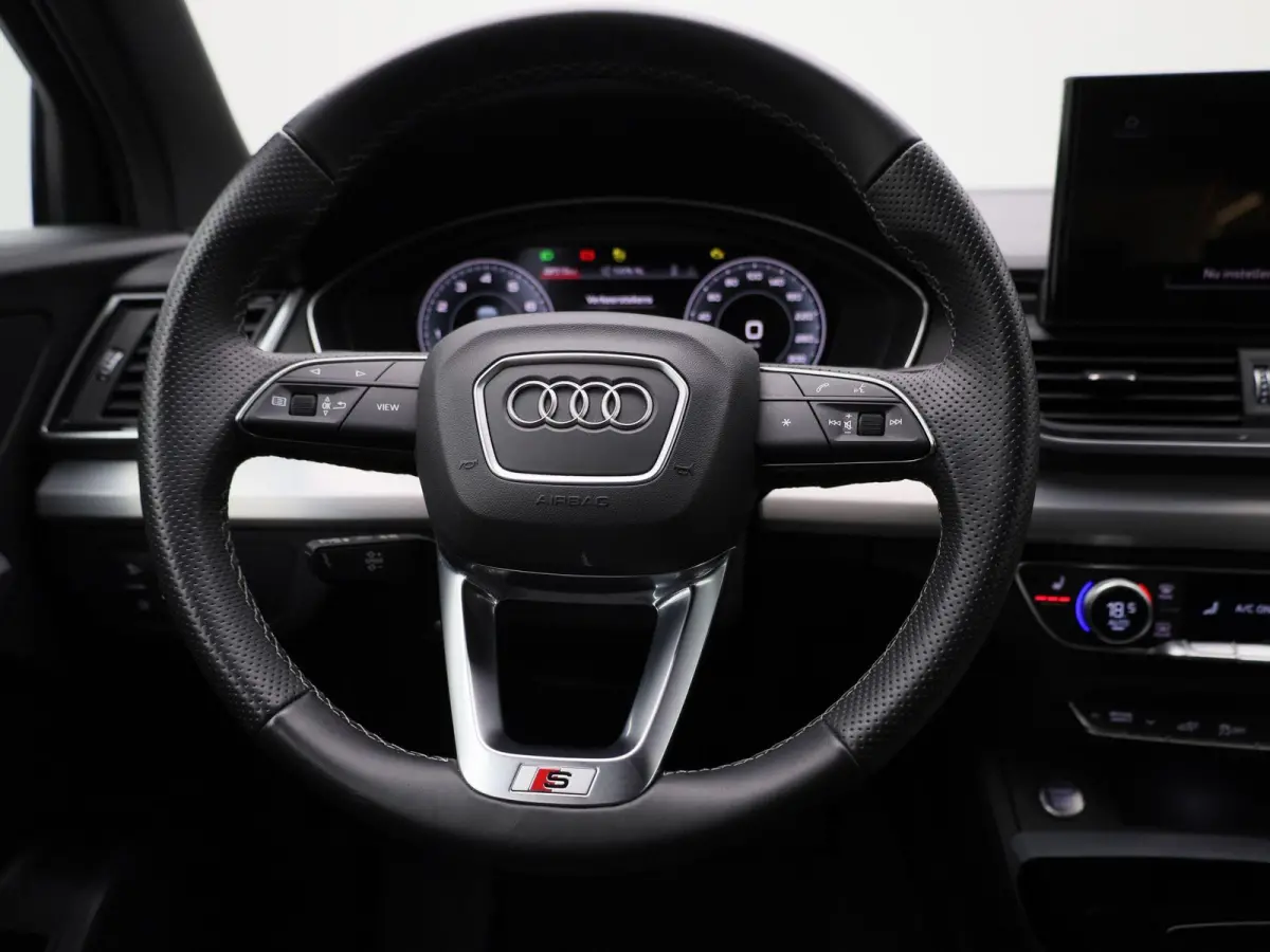 50 TFSI e Advanced edition 299 PK | S-line | Navigatie | Camera | Cruise control | Climate control | Audi smartphone interface | Elektr. instel. bestuurd.stoel | Stoelverwarming | Ledkoplamp