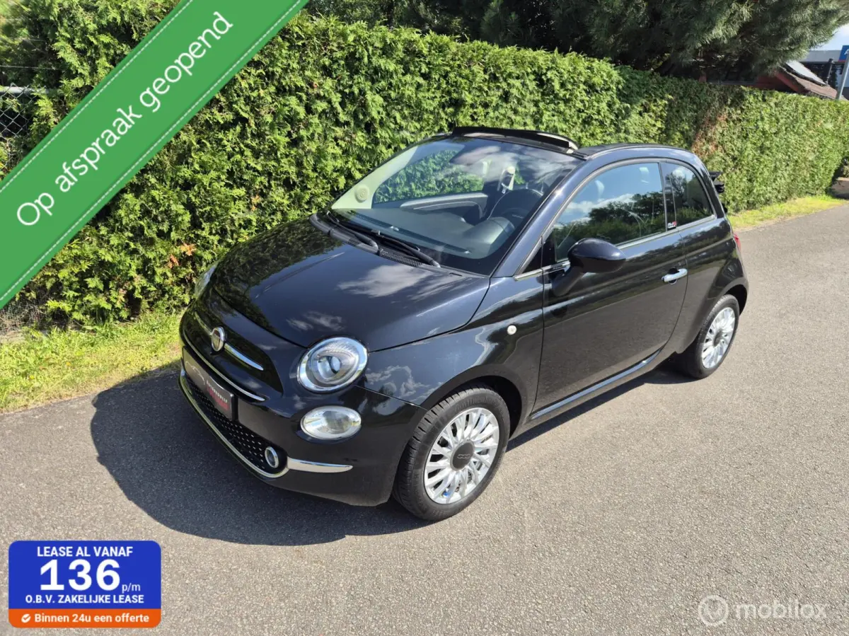 Fiat 500C 2018 Benzine Handgeschakeld leasen