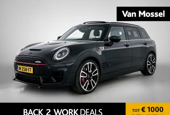 2.0 JCW ALL4 John Cooper Works | Automaat | Panoramadak | Navigatie | Memory seats | Virtual cockpit | Union Jack achterlichten |  Head up display | Apple CarPlay / Android Auto | Vol Leer |
